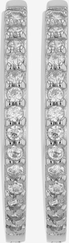 Akzent Earrings '"Preti" aus 925 Sterlingsilber, rhodiniert, langlebig' in Silver: front