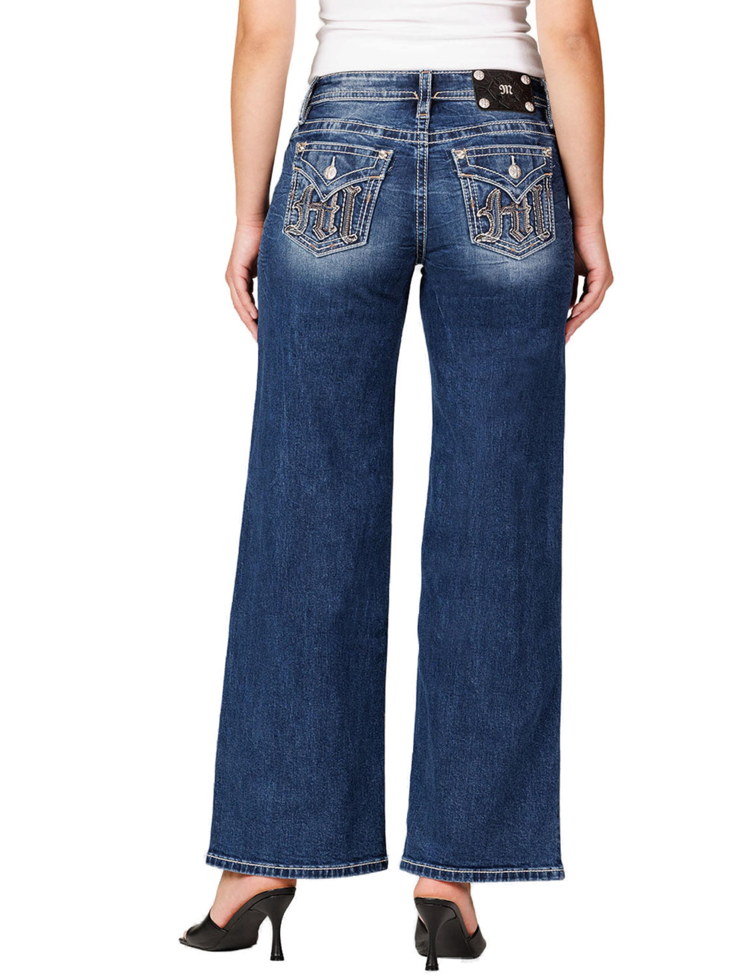 Miss Me Wide leg Jeans 'D1137' in Blauw