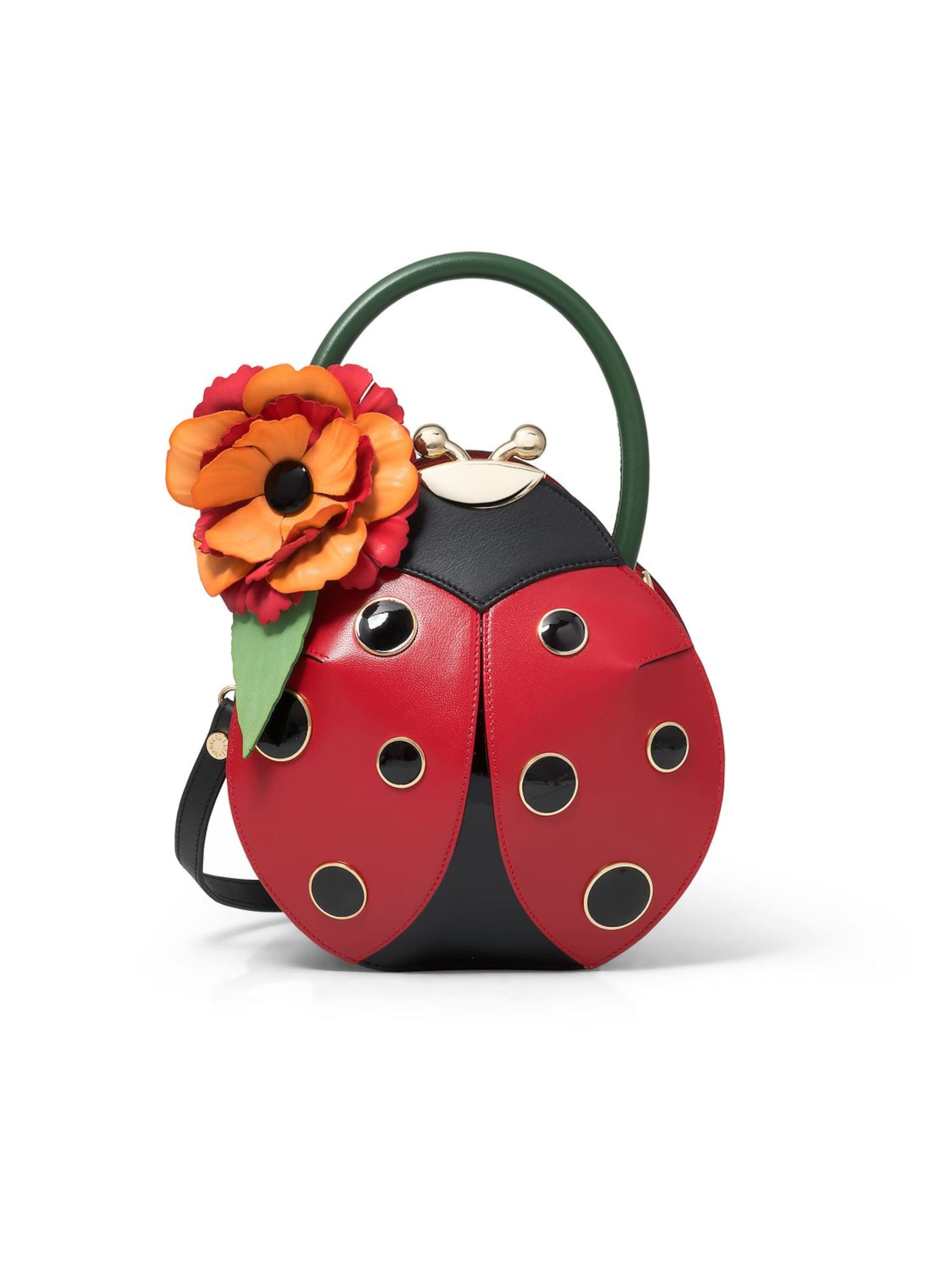 Borsa a mano 'Tema Coccinella' di Braccialini in rosso: frontale