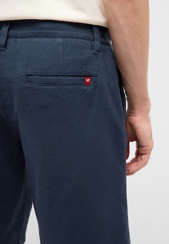 MUSTANG Regular Chino trousers ' Style Brad ' in Blue