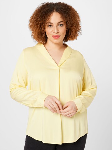 Vero Moda Curve Blouse 'Josie' in Geel: voorkant