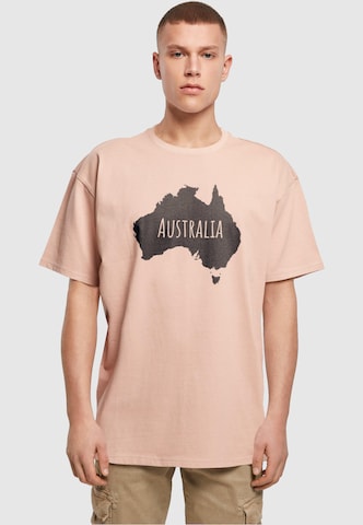 Merchcode T-Shirt 'Australia' in Pink: predná strana