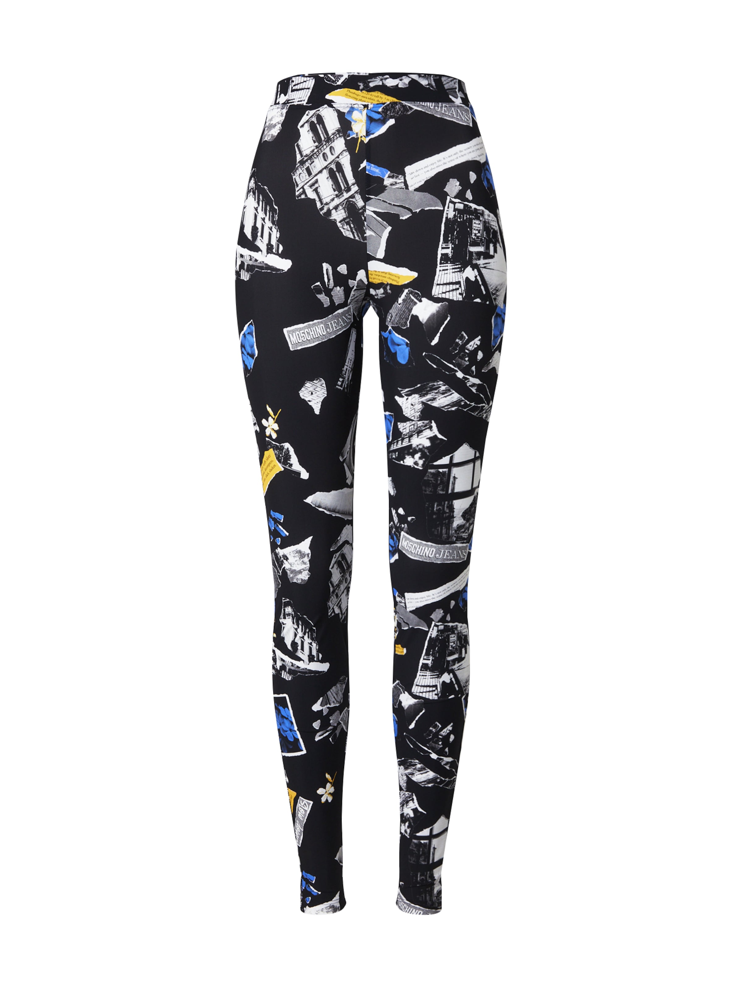 Moschino Jeans Skinny Legginsy w kolorze czarny: przód