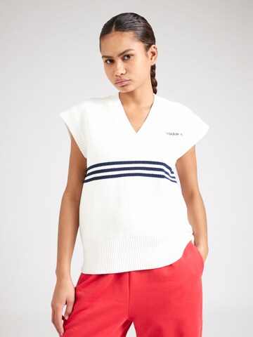 Pullover di ADIDAS ORIGINALS in bianco: frontale