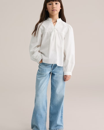 WE Fashion Bluzka w kolorze biały