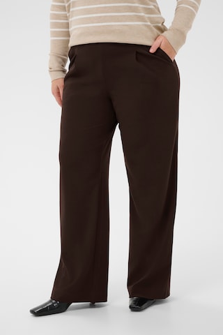 KAFFE CURVE Loose fit Pleated Pants 'KCPheolo' in Black