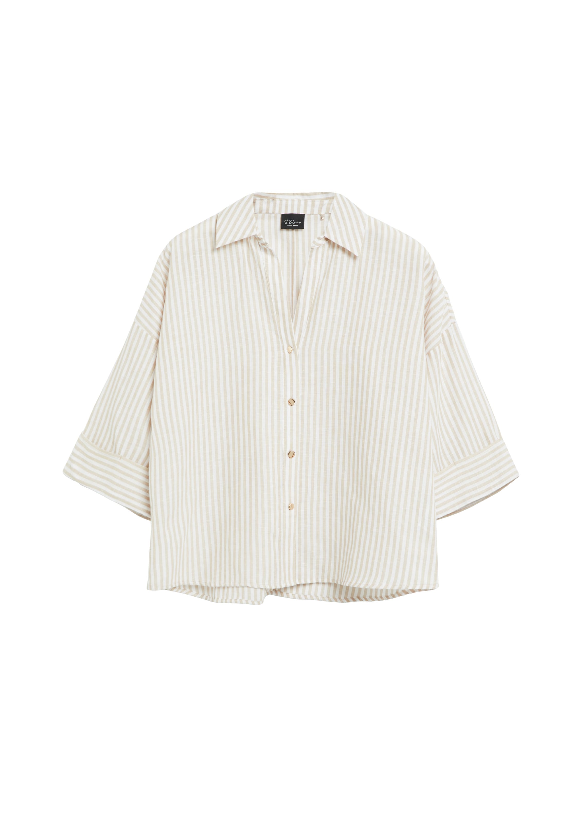 s.Oliver Bluse in Beige: Vorderseite