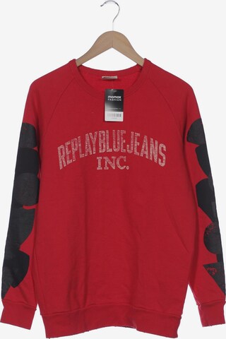 REPLAY Sweatshirt & Zip-Up Hoodie in L in Red: front