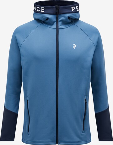 Veste en polaire PEAK PERFORMANCE en bleu : devant