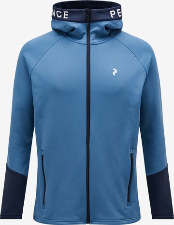 PEAK PERFORMANCE Fleece Jacket in Blue: front