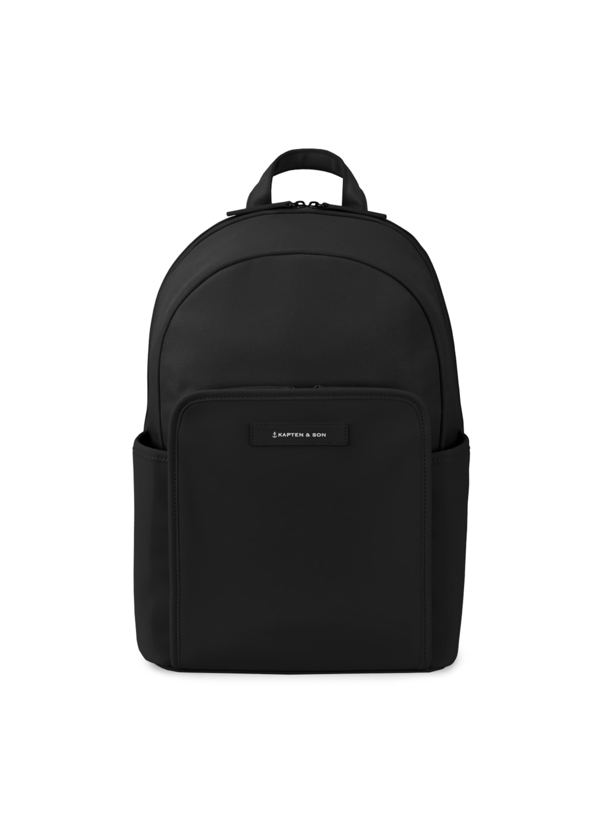 Kapten & Son Backpack 'Aalborg' in Black: front
