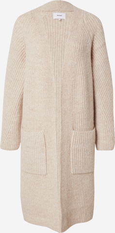 Cardigan 'ZINDI' NÜMPH en beige : devant