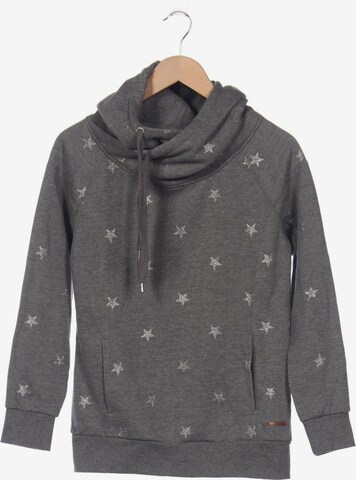 ONLY Sweatshirt & Zip-Up Hoodie in S in Grey: front