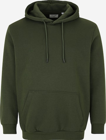 Jack & Jones Plus Свитшот 'JJEBRADLEY' в Зеленый: спереди