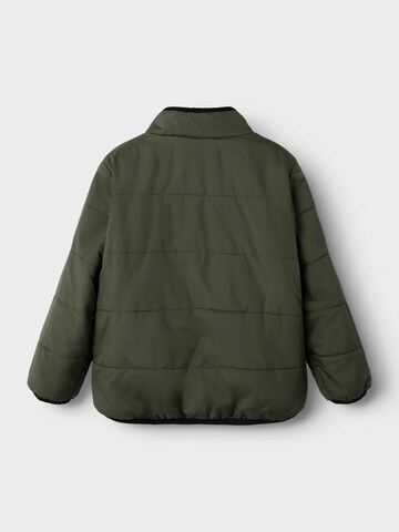 NAME IT Fleece jas in Bruin