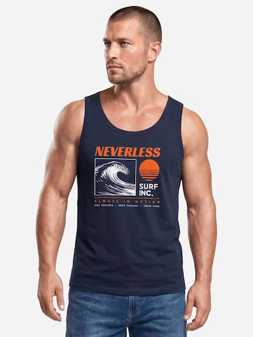 Neverless Shirt 'Surf inc wave' in Orange: front