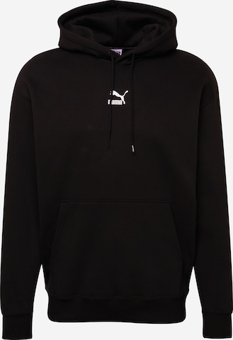 PUMASweater majica 'Classics' - crna boja: prednji dio