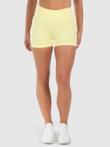 Smilodox Skinny Leggings ' Kalea ' in Geel: voorkant