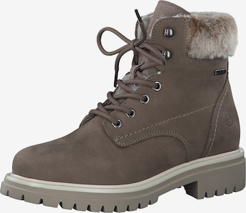 TAMARIS Lace-Up Ankle Boots in Grey: front