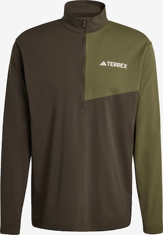 ADIDAS TERREX - Camiseta funcional en verde: frente