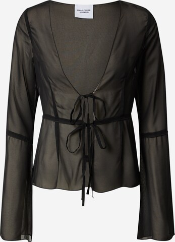 Ema Louise x ABOUT YOU Blouse 'Ester' in Black: front