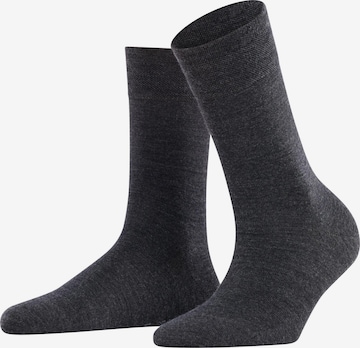 FALKE Socken 'Sensitive Berlin' in Grau: Vorderseite