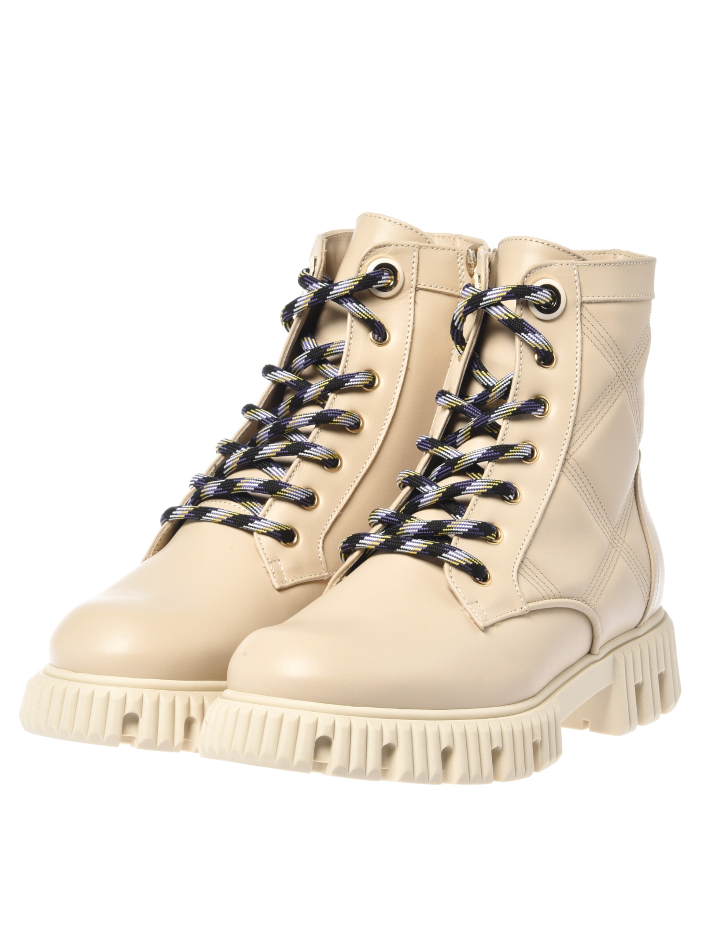 BALDININI Lace-up bootie in Beige