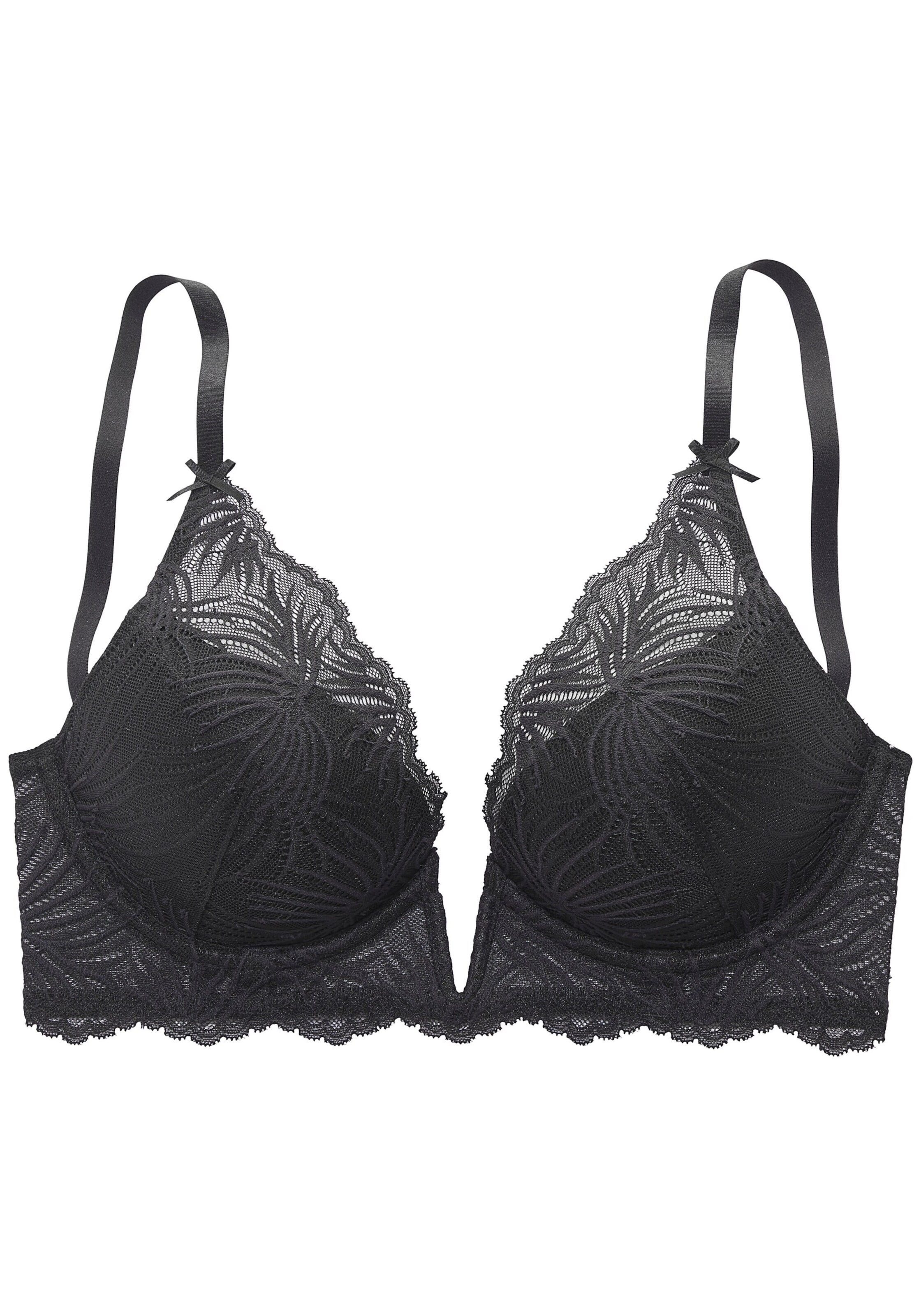 LASCANA Bra in Black: front
