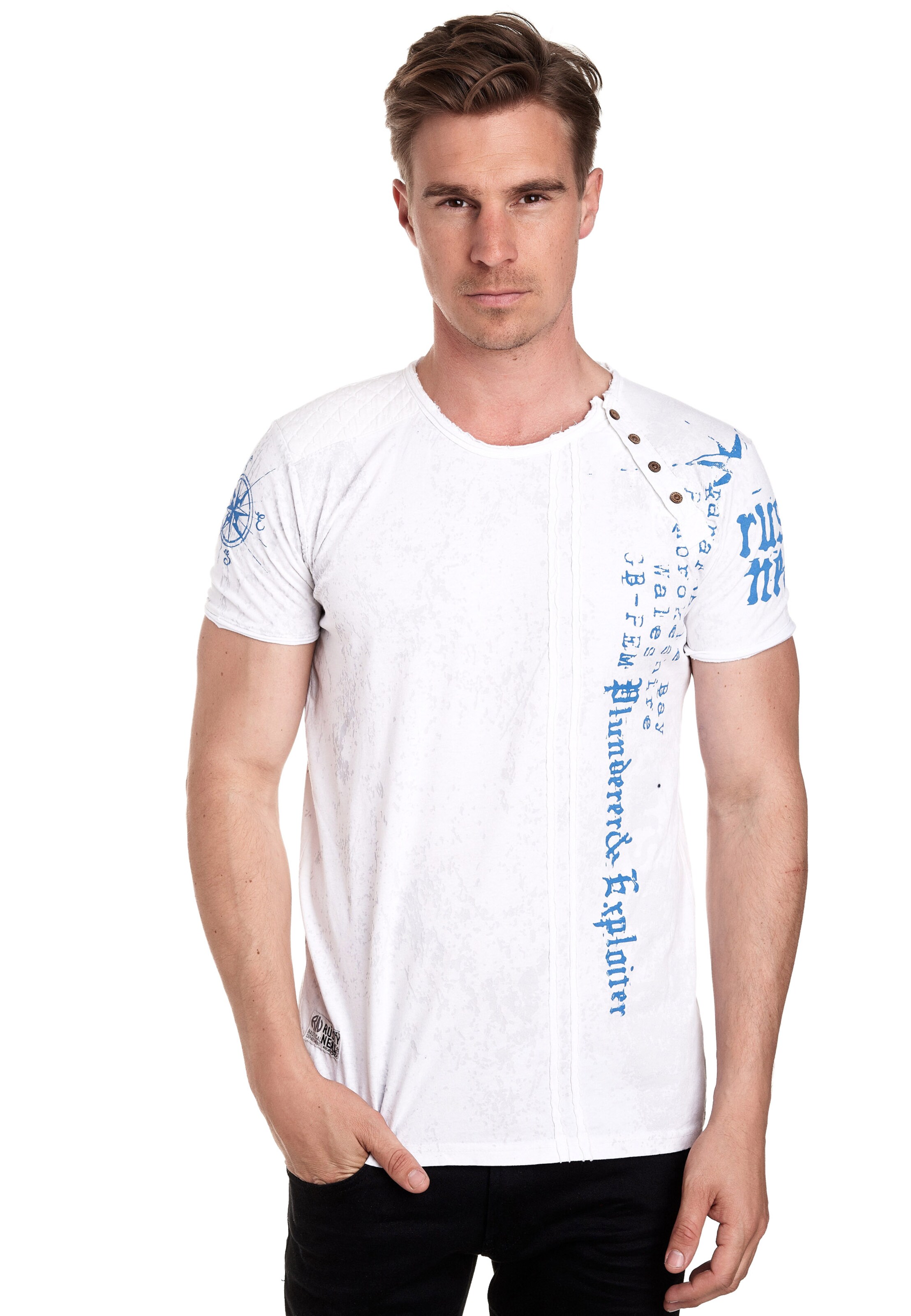 Rusty Neal Shirt in White: front