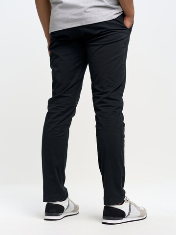 BIG STAR Regular Chino Pants 'Hektor' in Black