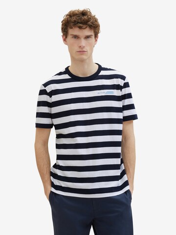 T-Shirt TOM TAILOR en bleu : devant