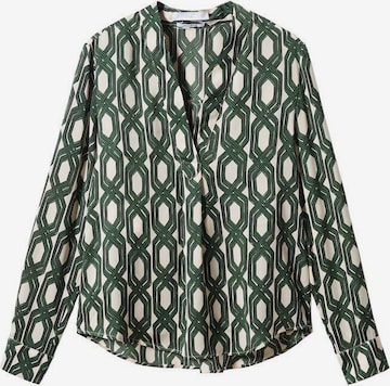 MANGO Blouse in Groen: voorkant