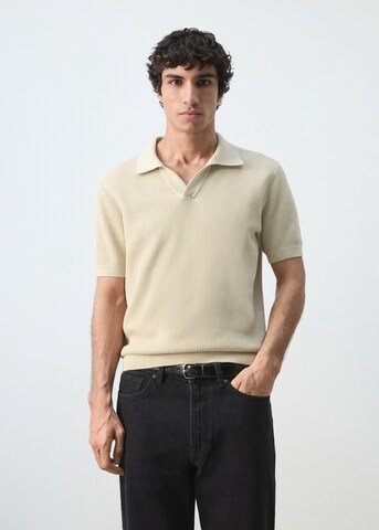 MANGO MAN Shirt 'Salas' in Beige: front