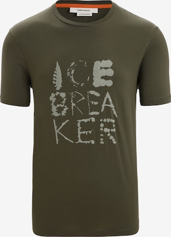 ICEBREAKER Λειτουργικό μπλουζάκι σε πράσινο: μπροστά