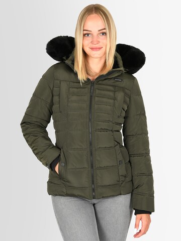 NAVAHOO Winterjas in Groen: voorkant