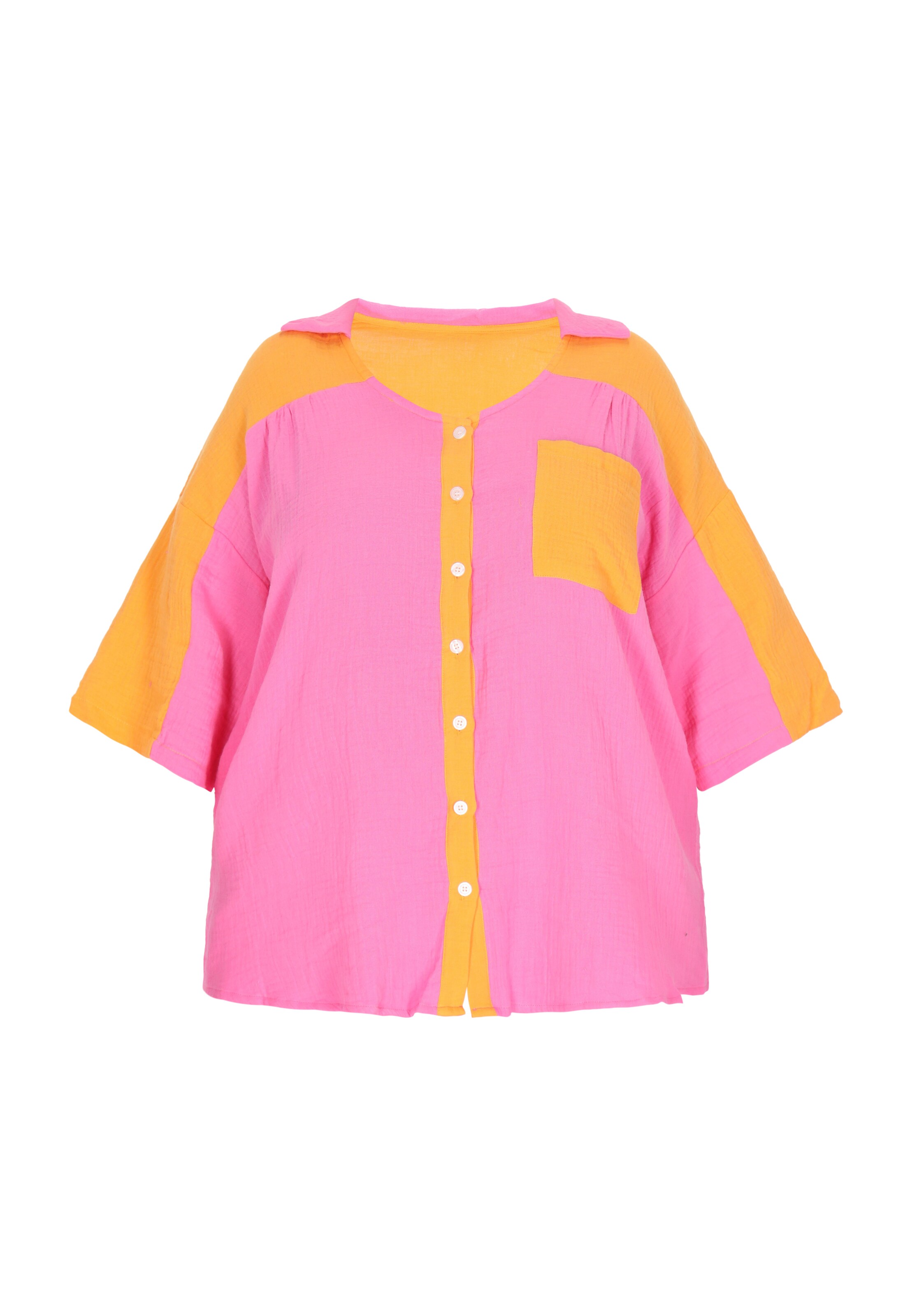 swirly Блуза в розово: отпред