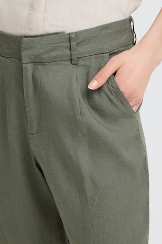 Effilé Pantalon à pince 'LUCA' Pulz en vert