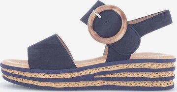 GABOR Sandalen met riem in Blauw