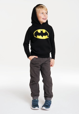 LOGOSHIRT Kapuzen-Sweatshirt 'Batman' in Schwarz