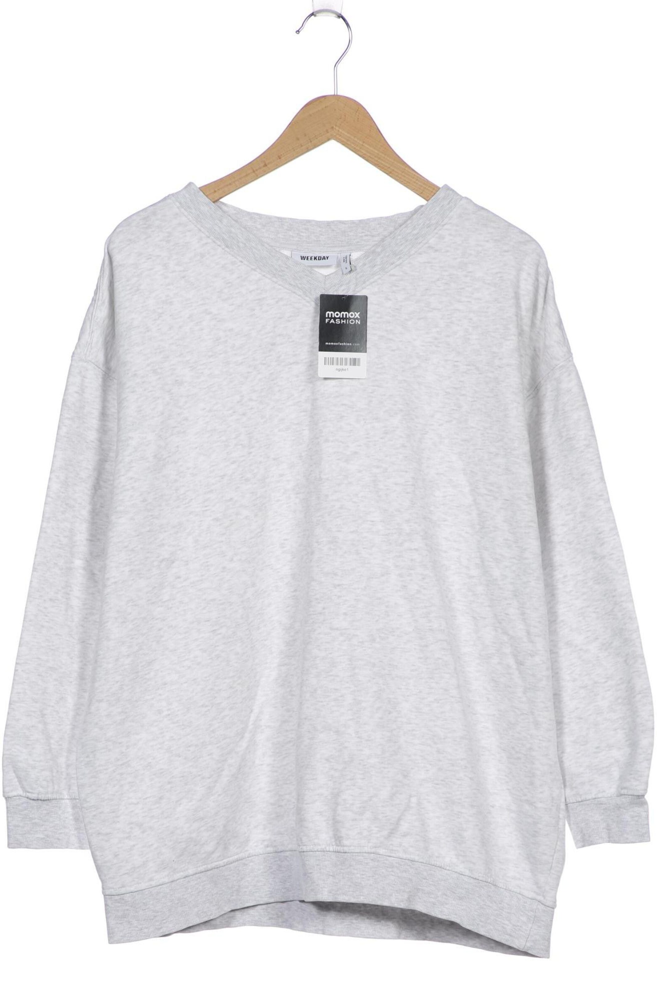 WEEKDAY Sweatshirt & Zip-Up Hoodie in S in Grey: front