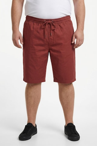 Men Plus Regular Broek in Rood