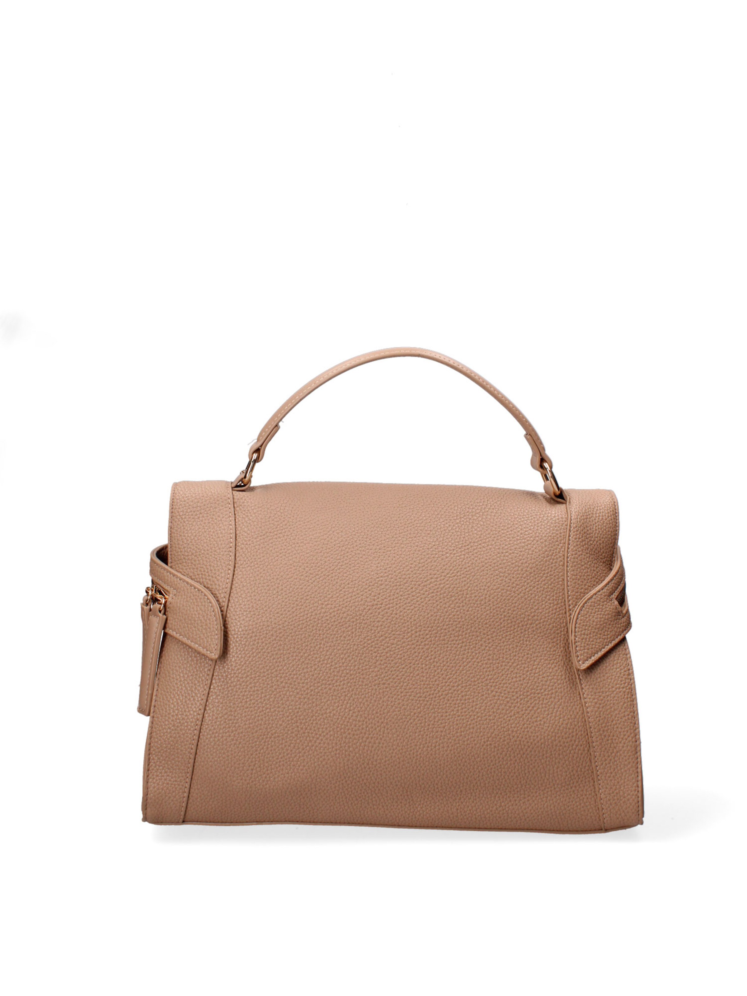Borsa a mano 'Borsa a Mano Donna Ecopelle - Zip e Tracolla Rimovibile' di Diana&Co. in marrone
