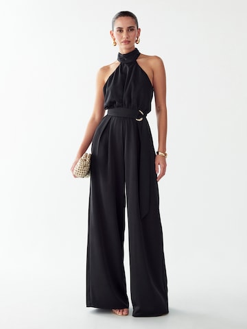 Tuta jumpsuit 'Crest' di BWLDR in nero: frontale