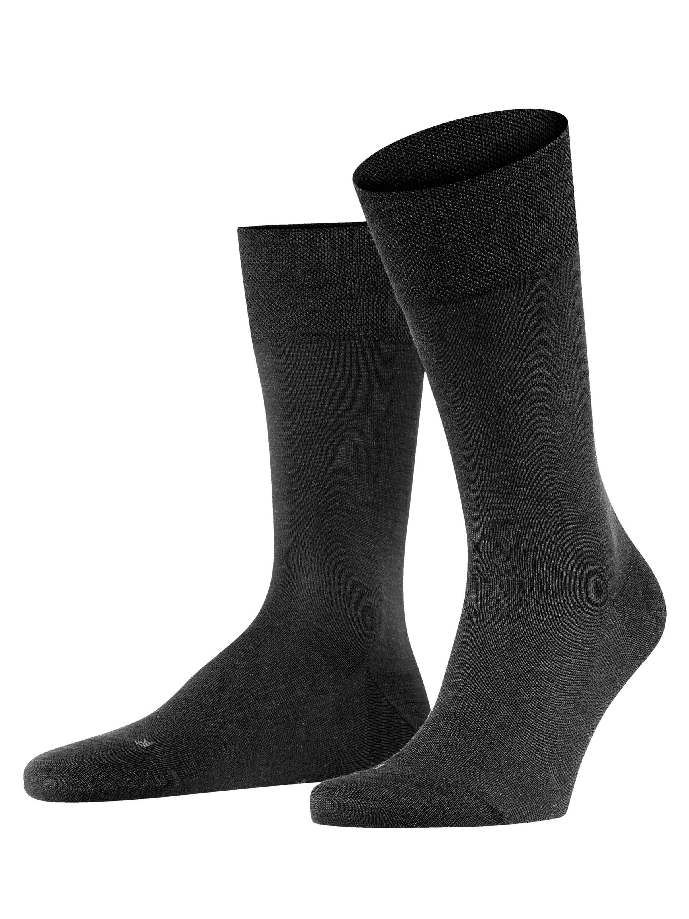 FALKE Socken 'Sensitive Berlin'‌‌‌‌‌‌‌‌‌ in Schwarz: Vorderseite