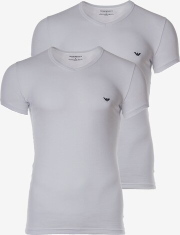 T-Shirt Emporio Armani en blanc : devant