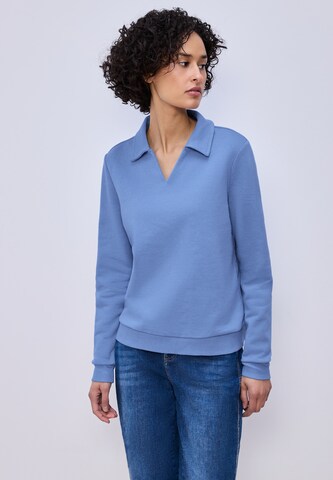 STREET ONE Sweatshirt in Blue: front