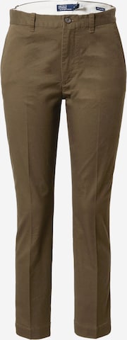 Pantaloni eleganți de la Polo Ralph Lauren pe verde: față