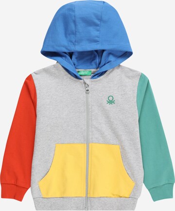 UNITED COLORS OF BENETTON Zip-Up Hoodie in Mixed colors: front