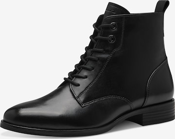 Tamaris Schnürstiefelette in Schwarz: Vorderseite