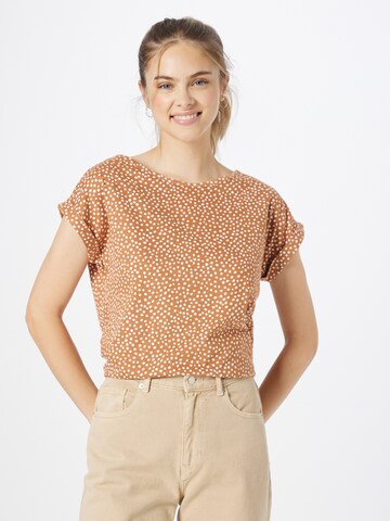 Wemoto Shirt 'Holly' in Bruin: voorkant